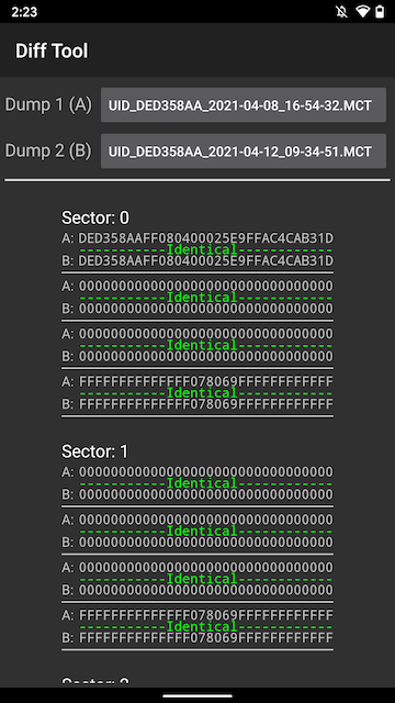 Compare Dumps