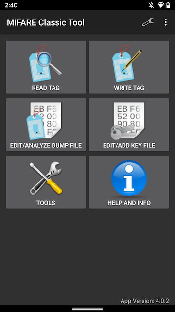 MIFARE Classic Tool App Icon